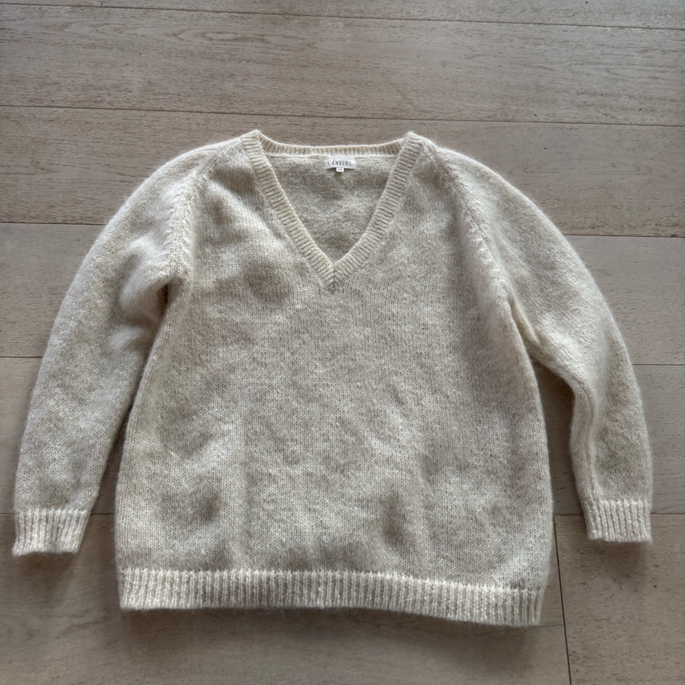 NWOT L’envers Barbara Sweater ivory  Size S/M - Picture 3 of 11